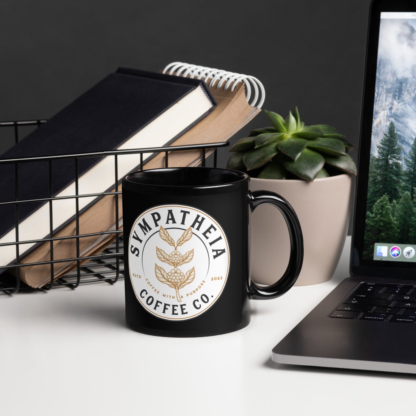 Black Glossy Mug